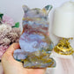 Ocean Jasper Cat Carving 13cm