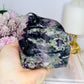 Rainbow Fluorite Carved Snake 662grams