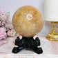 Large Druzy Pink Amethyst Sphere on Stand 602g