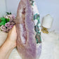 Huge Pink Amethyst Druzy Slab On Stand 36cm 2.45KG