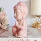 Large Chunky 11.5cm Pink Opal Carved Buddha