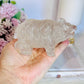 Chunky 11cm 359gram Clear Quartz Carved Bear
