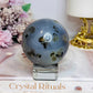 Large Agate Sphere On Stand 381g