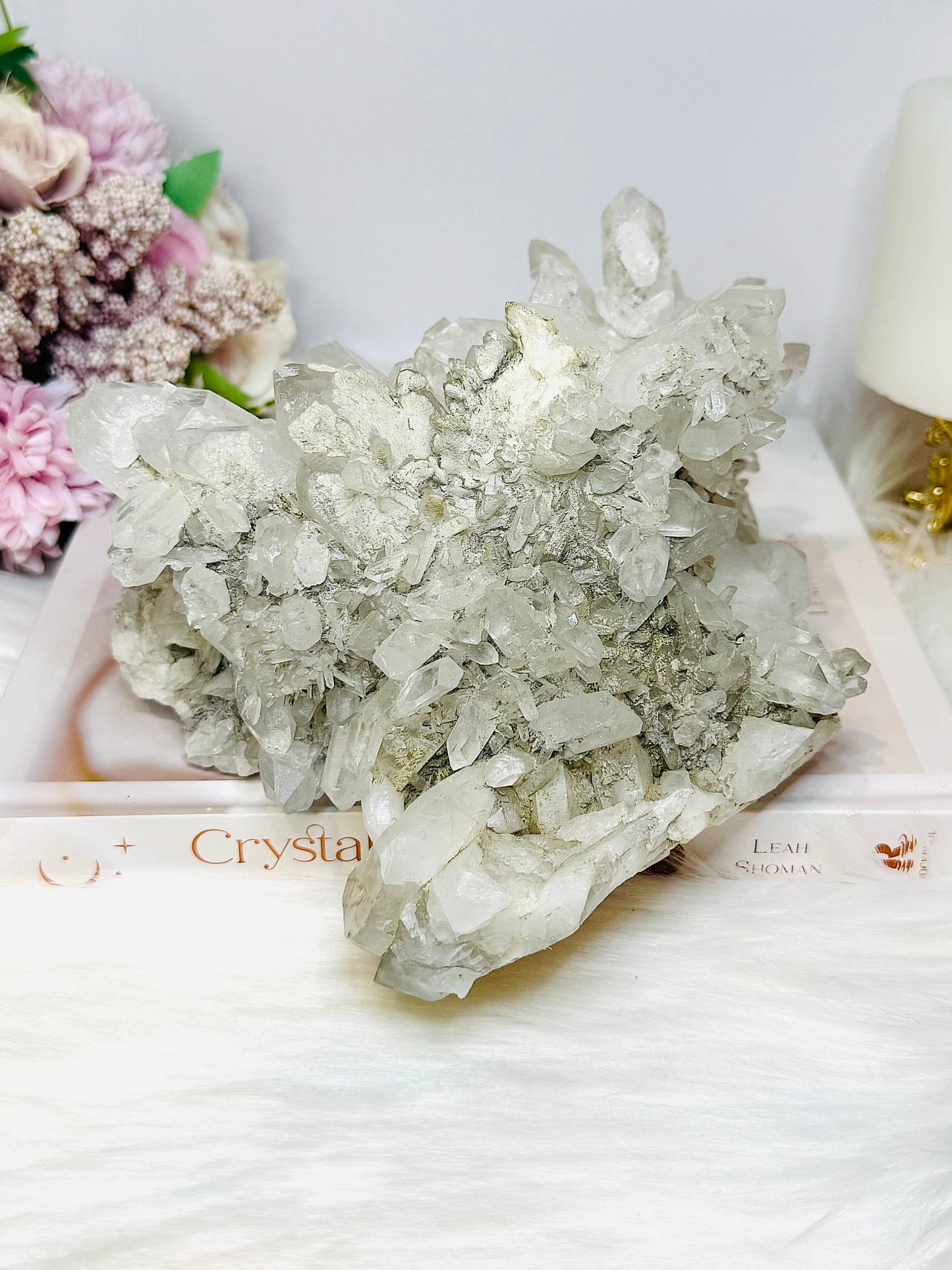 Large Clear Quartz Cluster Specimen 1.76KG