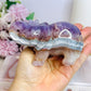 Amethyst X Mexican Lace Agate Elephant 11cm 367g