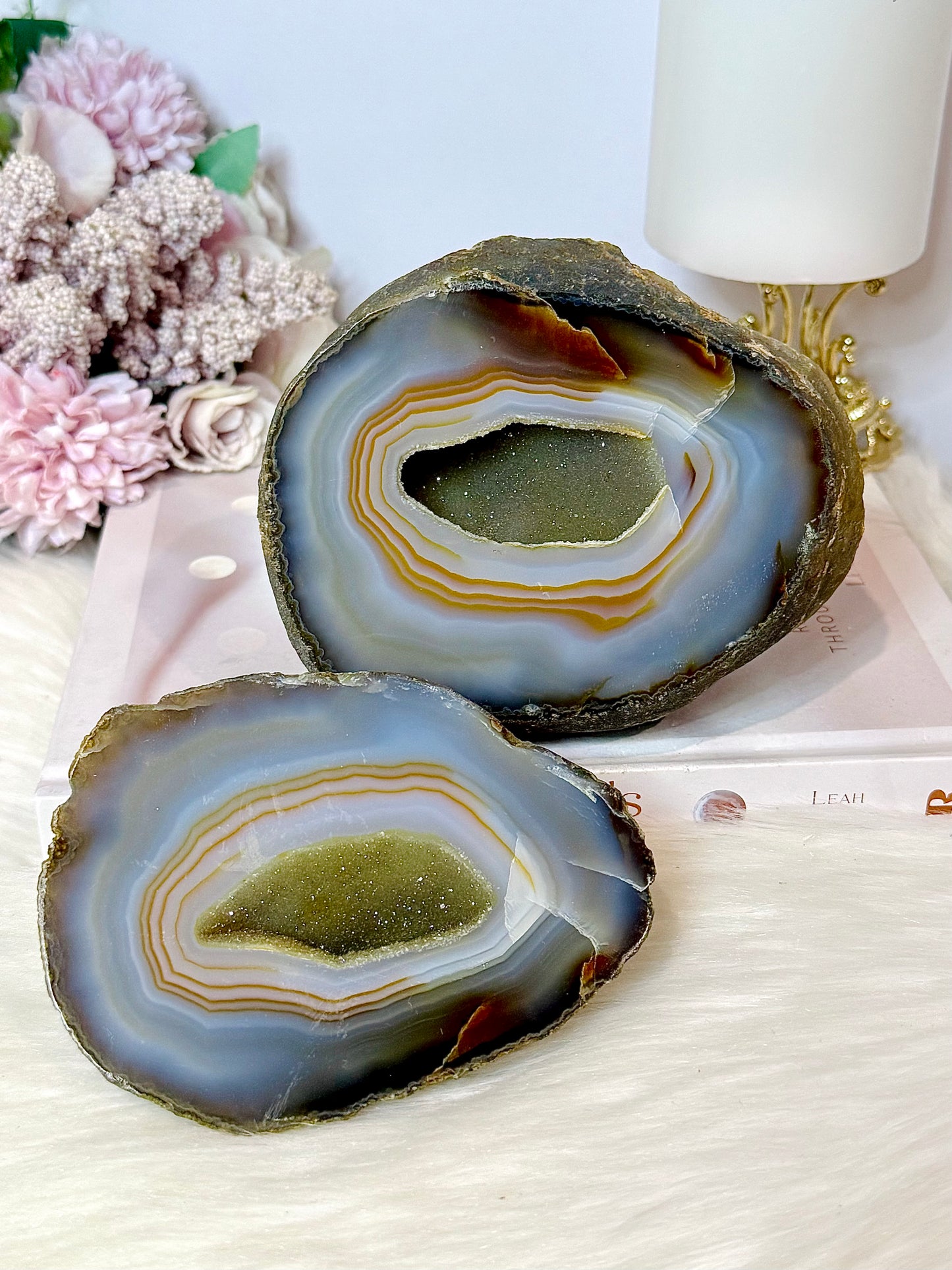 Large Natural Druzy Agate Jewellery Box | Geode 1.17KG