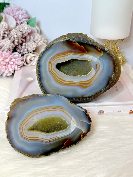 Large Natural Druzy Agate Jewellery Box | Geode 1.17KG