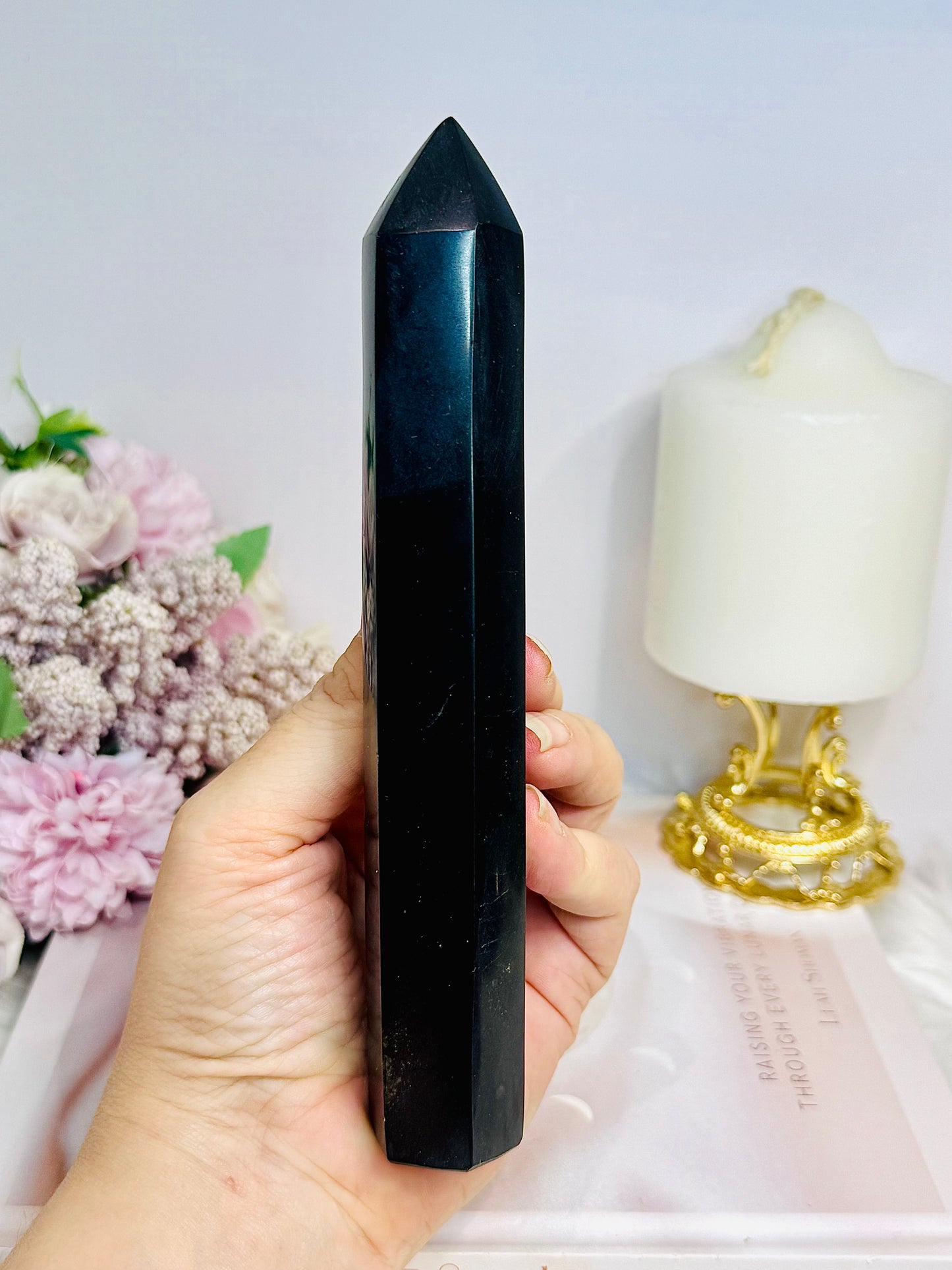 Black Tourmaline Tower 17cm