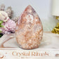 High Grade Pink Amethyst Flame 9.5cm 262g