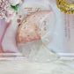 Pink Amethyst With Quartz Carved Moon 12.5cm