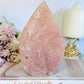 Large Chunky 15cm Pink Amethyst Druzy Carved Flame | Freeform