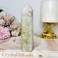 Druzy Flower Agate Tower 13cm