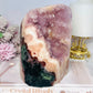 High Grade Pink Amethyst Druzy Freeform with Jasper Inclusions 14.5cm 1.8KG