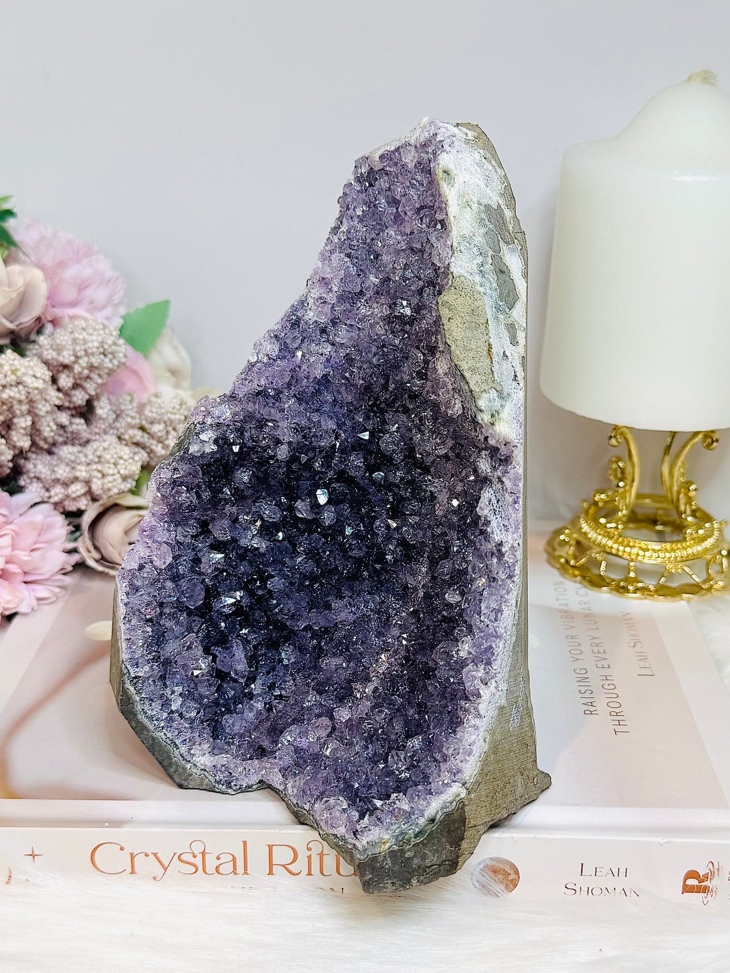 Large Amethyst Base Cut Cluster 15cm 1.3kg