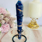 Sodalite Carved Wand | Tower on Stand 17cm