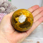 Brecciated Jasper Druzy Sphere on Stand 340g