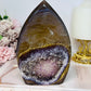 Large Druzy Agate Amethyst Carved Freeform 16cm