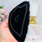 Large Black Agate Slab 17cm