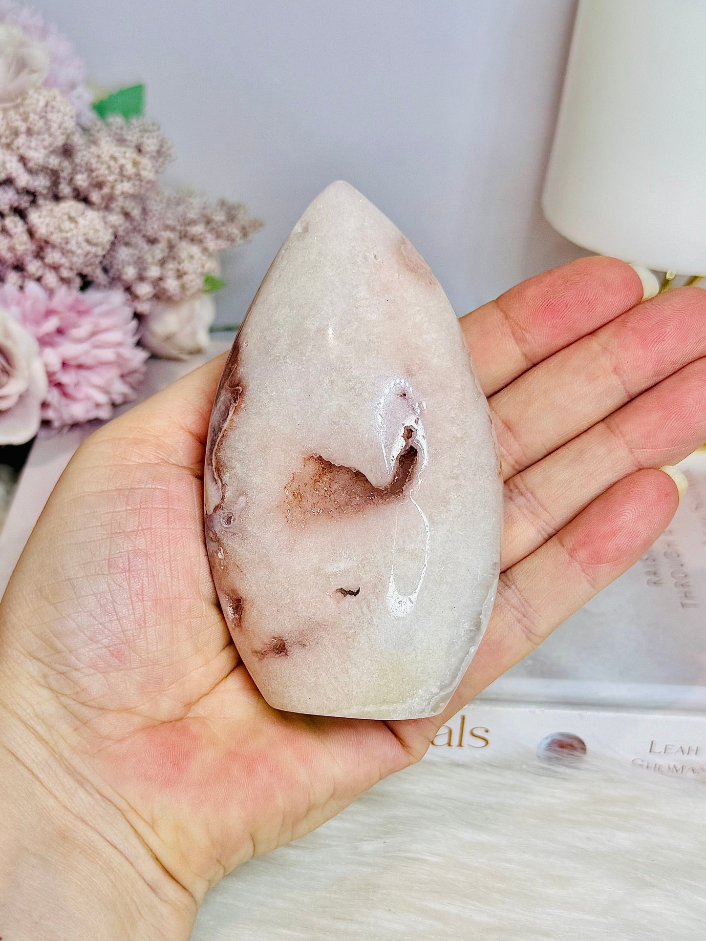 Pink Amethyst Carved Flame | Freeform 10cm 276g