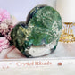 WOWOWOW!!!! Unbelievably Incredibly Stunning Hugh 1.03KG High Grade Sparkling Sugar Druzy Agate Carved Heart From Brazil