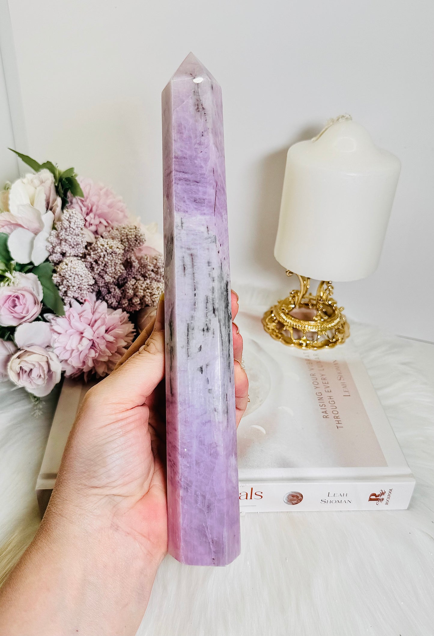 A Collectors Piece ~ Truly Divine Large 24cm Kunzite Tower