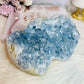 Huge Blue Celestite Cluster Double Heart 17cm 3KG