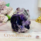 High Grade Purple Cubed Fluorite Natural Specimen 392g