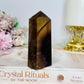 Chocolate Fluorite Tower 9cm