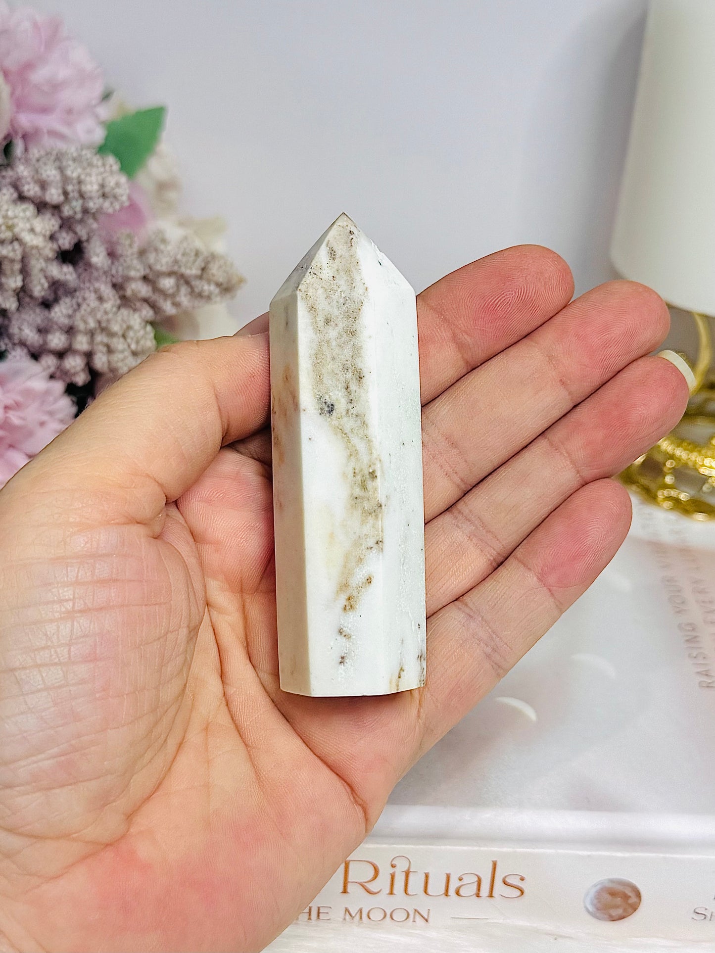 Dentrictic Agate Tower 8cm