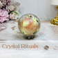 Peach Blossom Tourmaline Sphere On Stand 190g