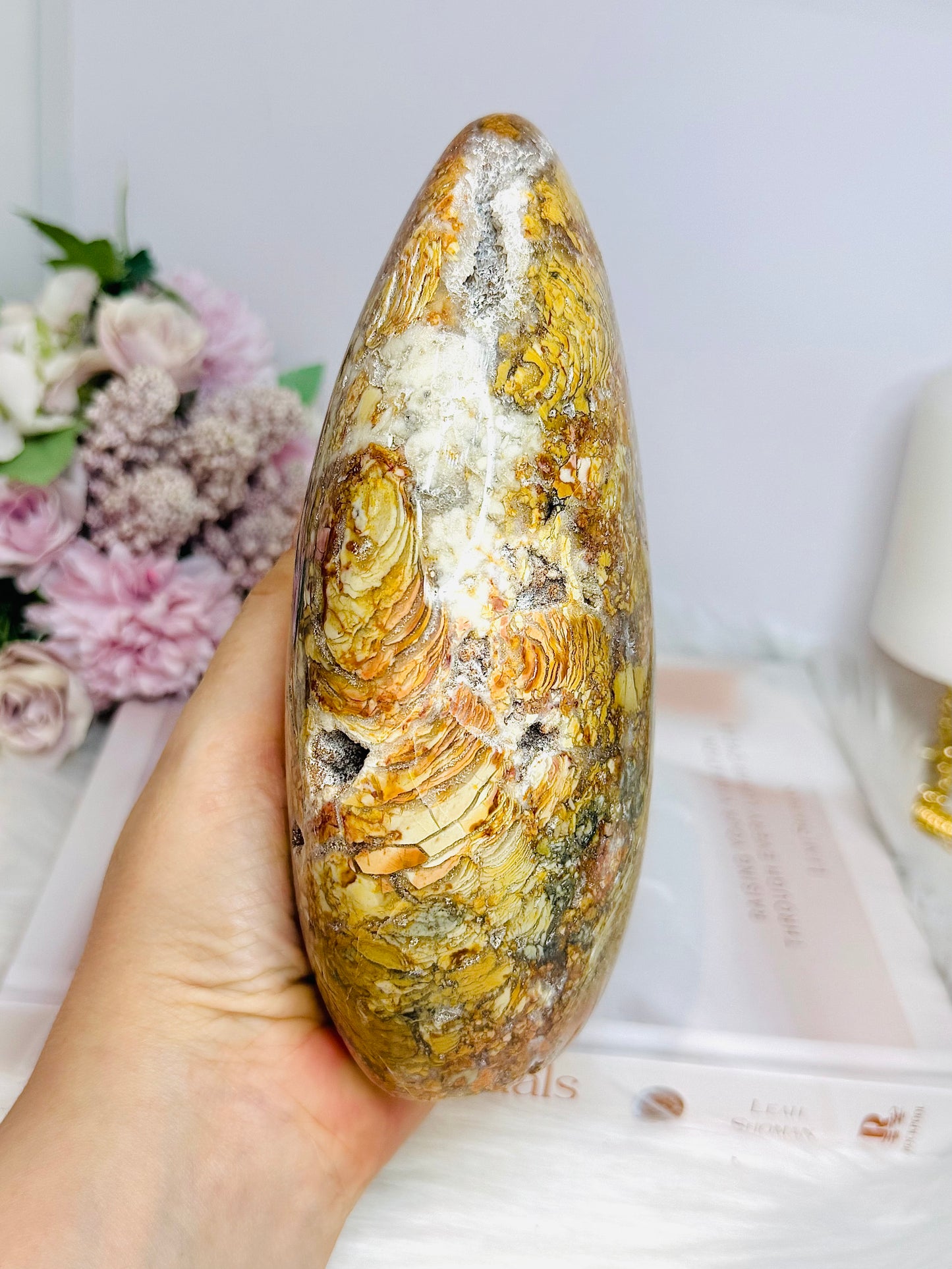 Large Ibis Jasper Carved 16cm 1.2KG Druzy Freeform