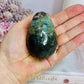 Moss Agate Druzy Egg On Stand 190g