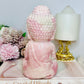 Large Perfectly Carved Pink Opal Buddha 995g 15cm