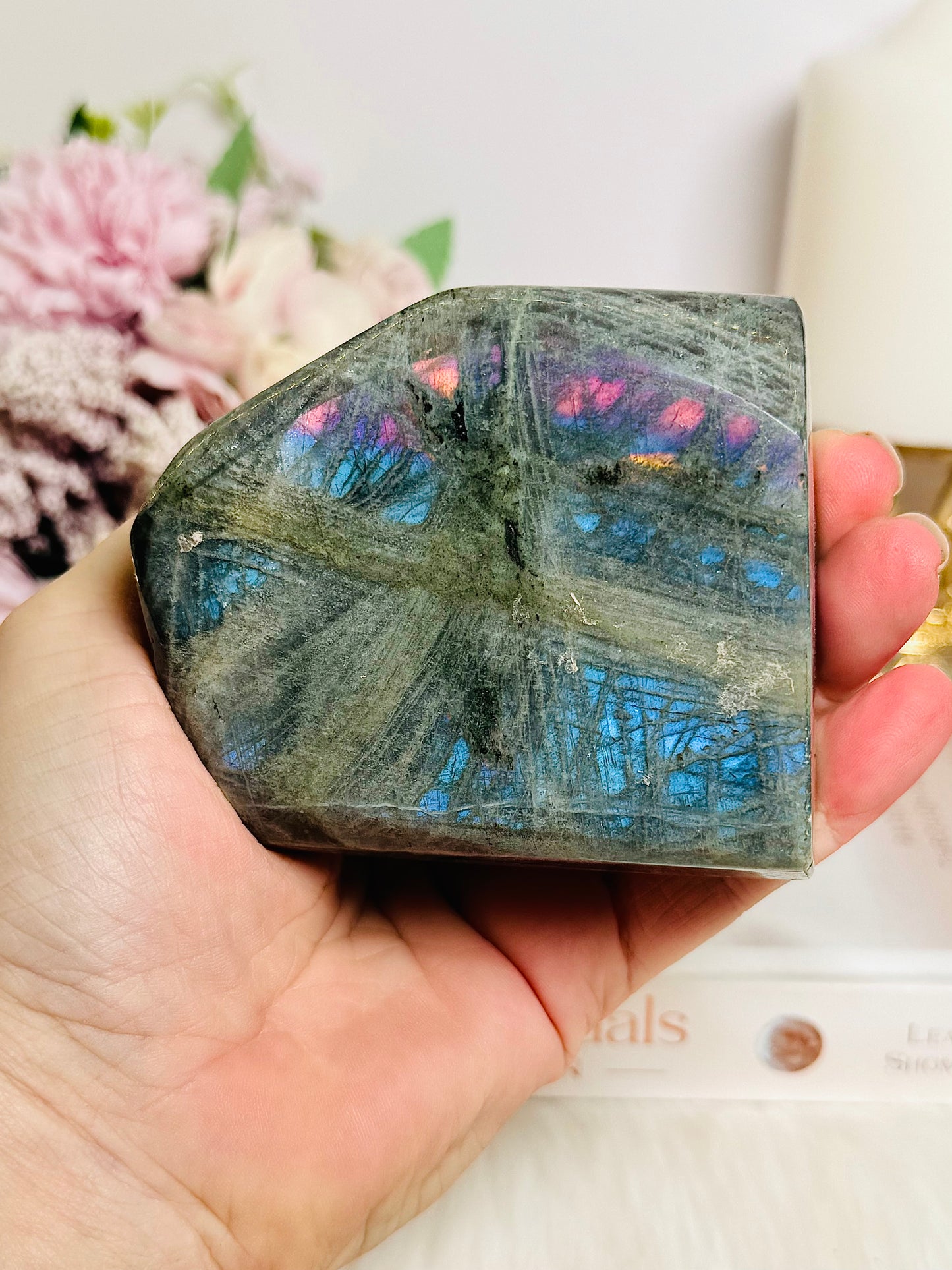 Absolutely Stunning 478gram Labradorite Polished Freeform with Sensational Flash