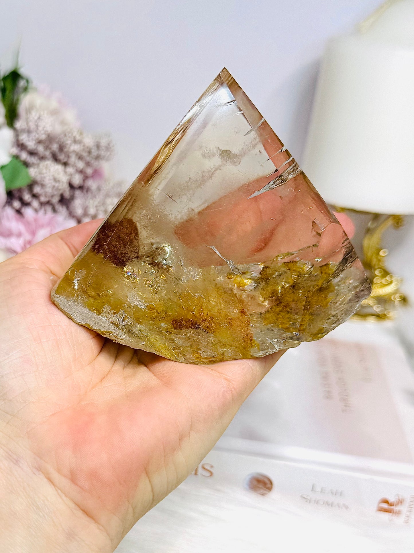 Natural Golden Healer Quartz Polished Freeform 10cm 421g