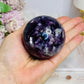 Large Lepidolite | Purple Mica Sphere on Stand 321g
