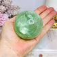 Large Green Fluorite Sphere Full of Rainbows On Stand 478g