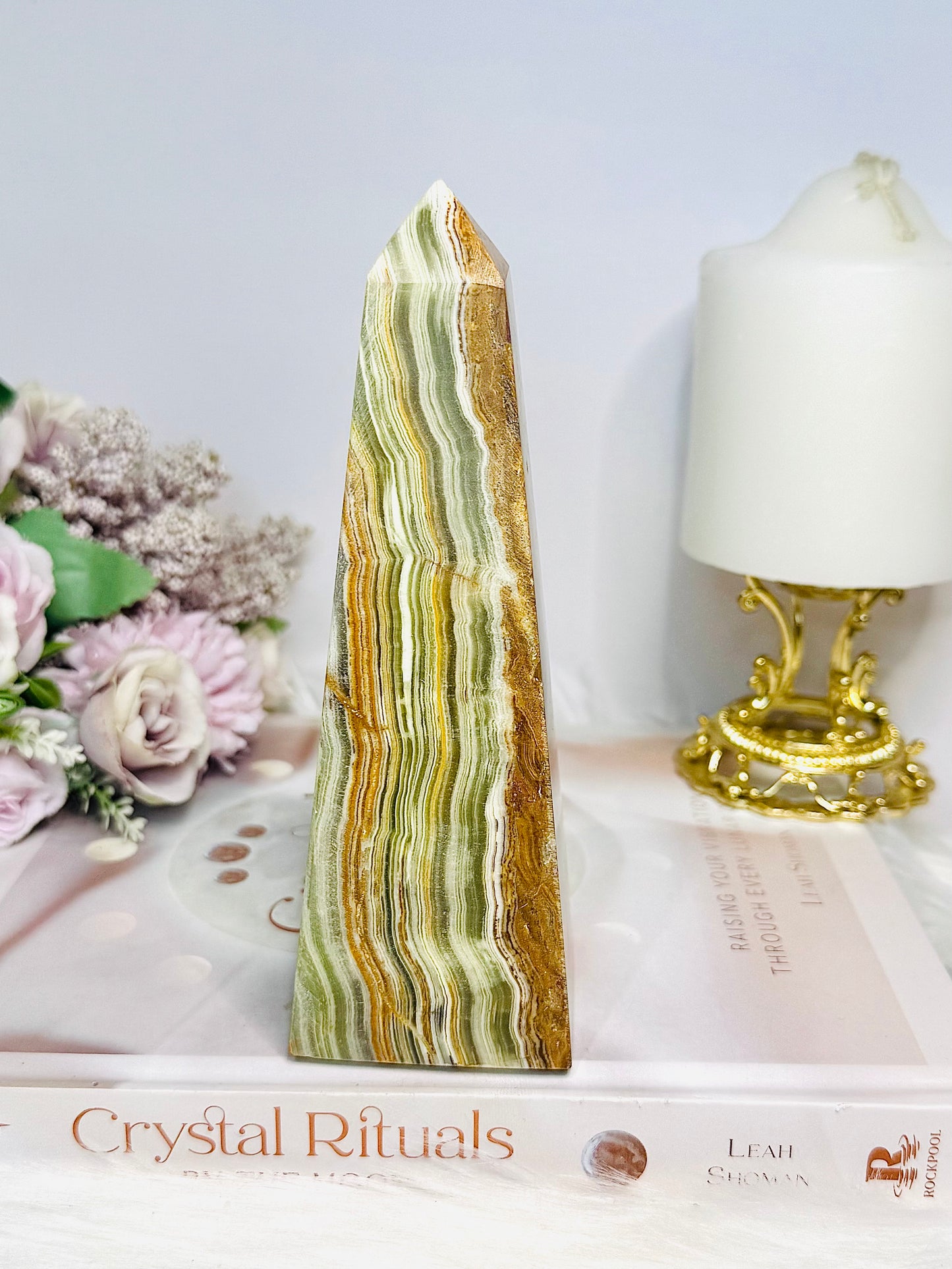 Green Onyx Chunky Tower | Obelisk 15cm 571g