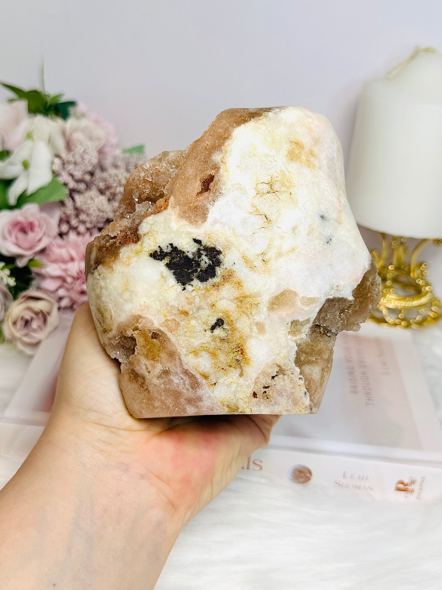 Large Pink Amethyst Druzy Freeform 12cm 880g