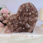 Huge 15cm 1.44KG Amethyst Cluster Carved Heart From Brazil