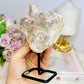 Large Natural Pink Lithium Cluster on Stand 514g