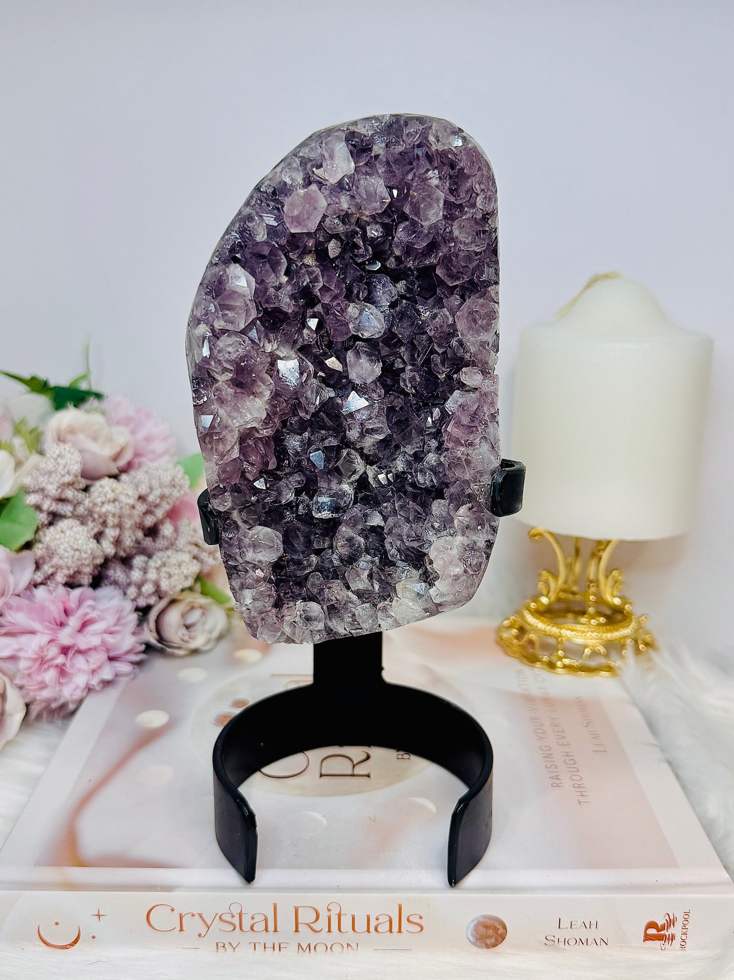 Amethyst Cluster Freeform on Stand 20cm 638g