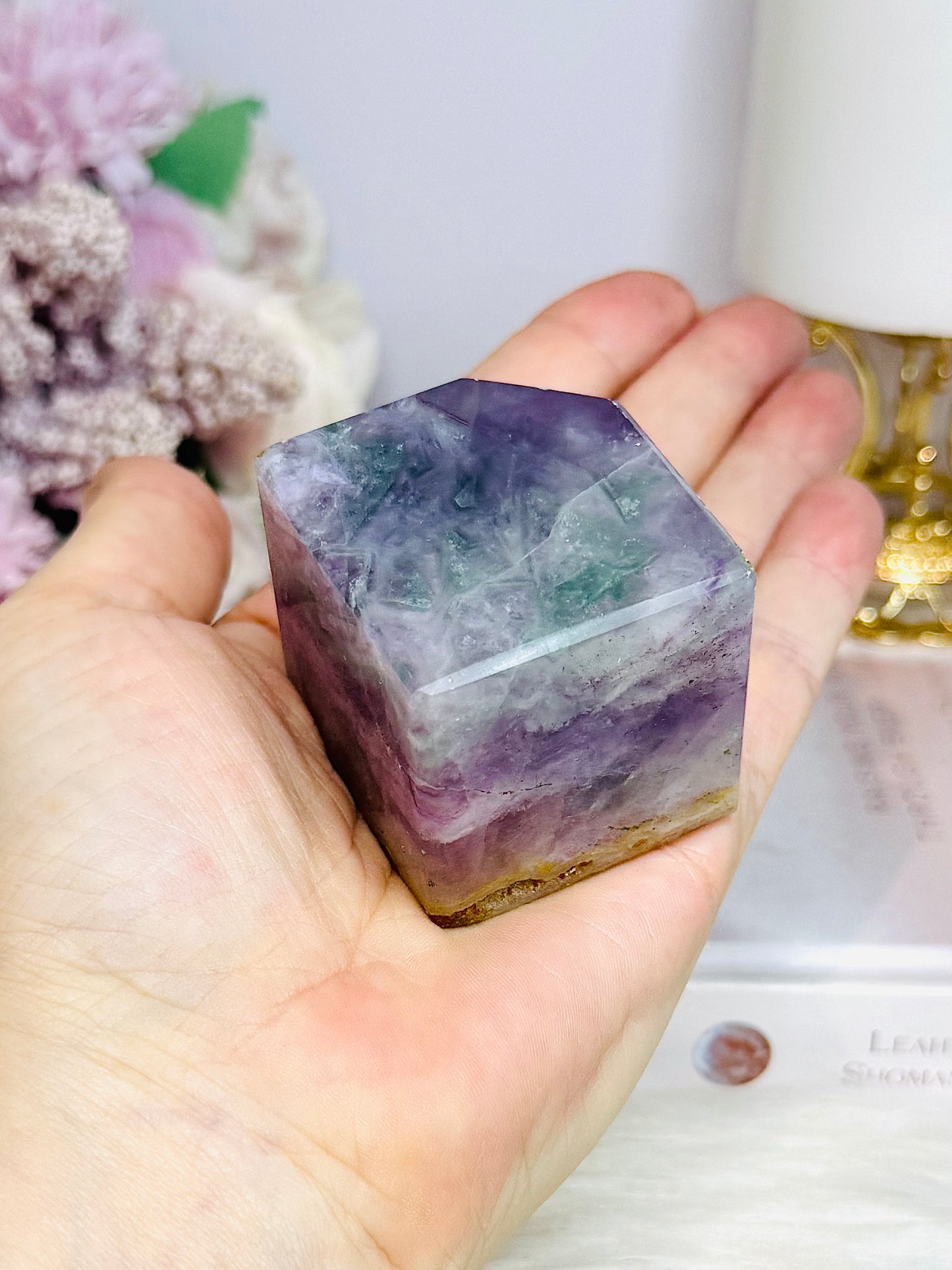 Rainbow Fluorite Cube 224g
