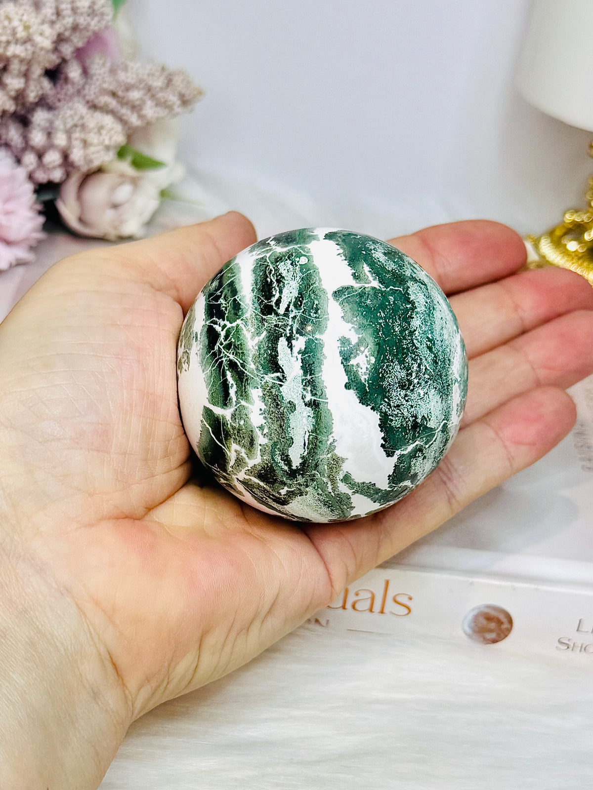 Unicorn Jasper Sphere on Stand 252g