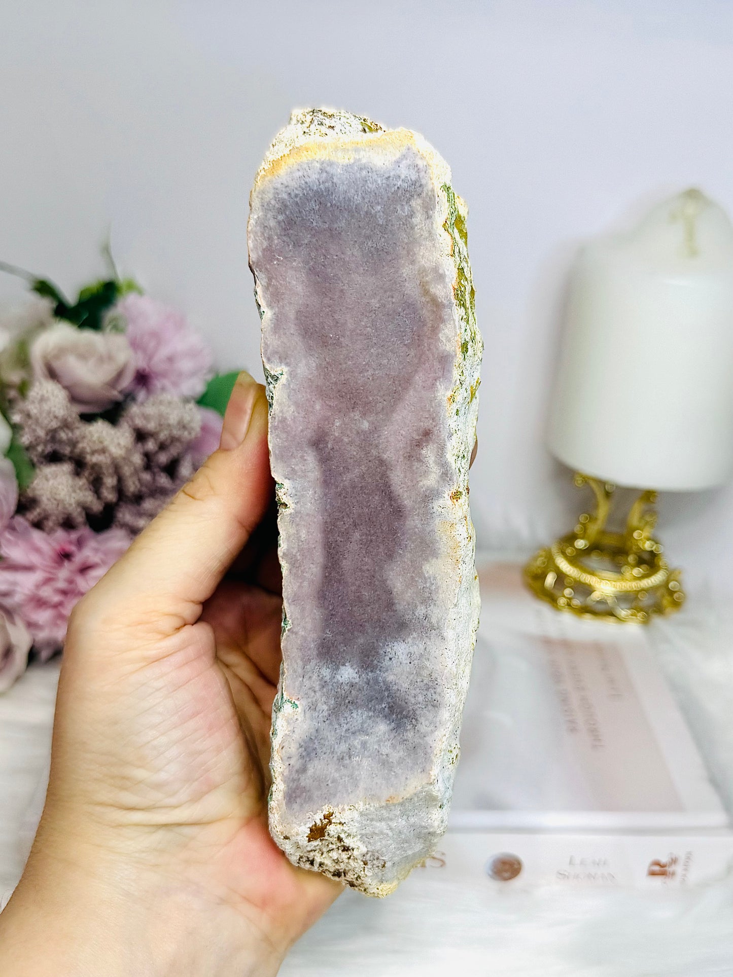 Pink Amethyst Druzy Chunky Slab 17cm 424g
