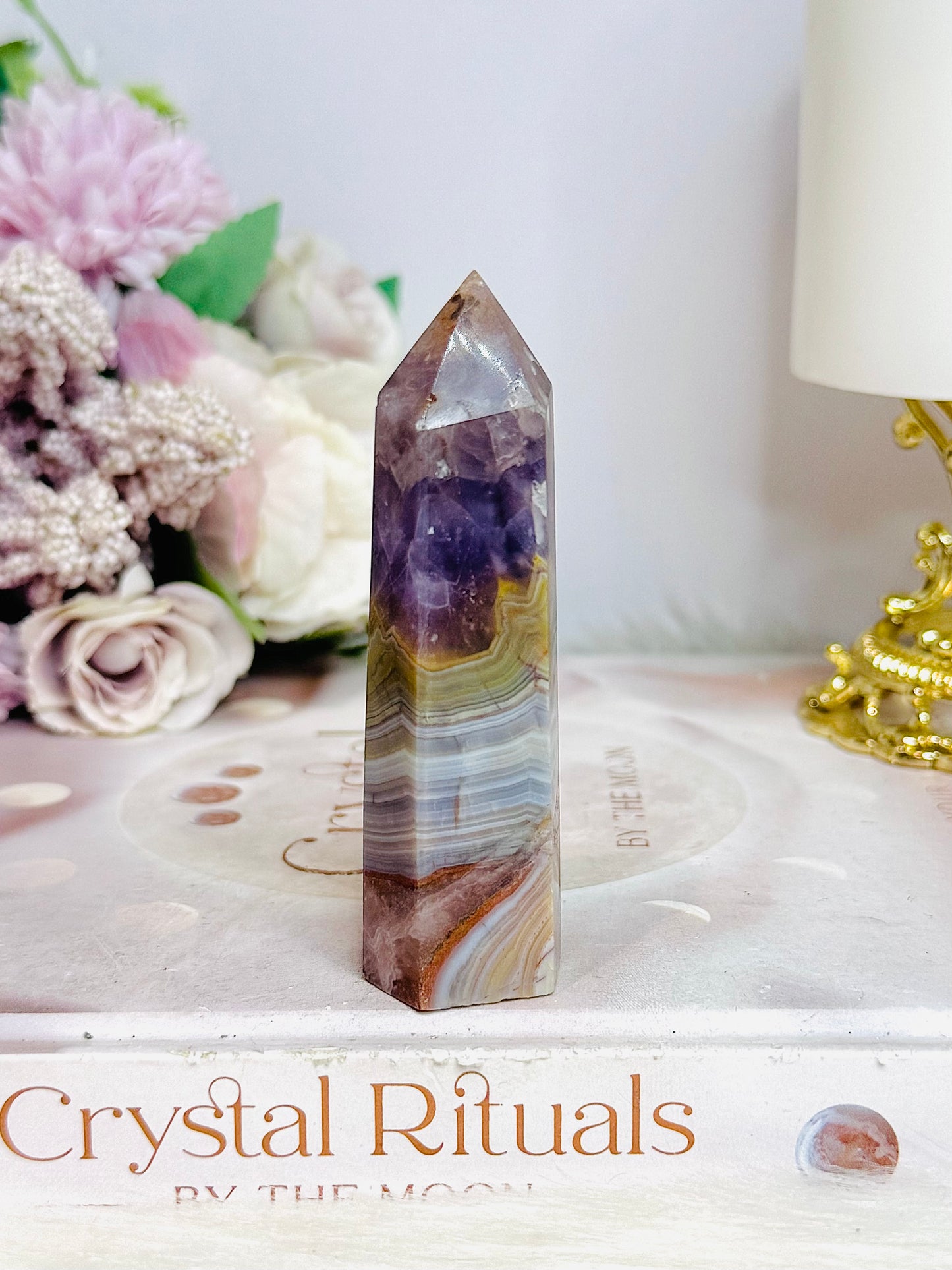 Amethyst X Agate Tower 8.5cm