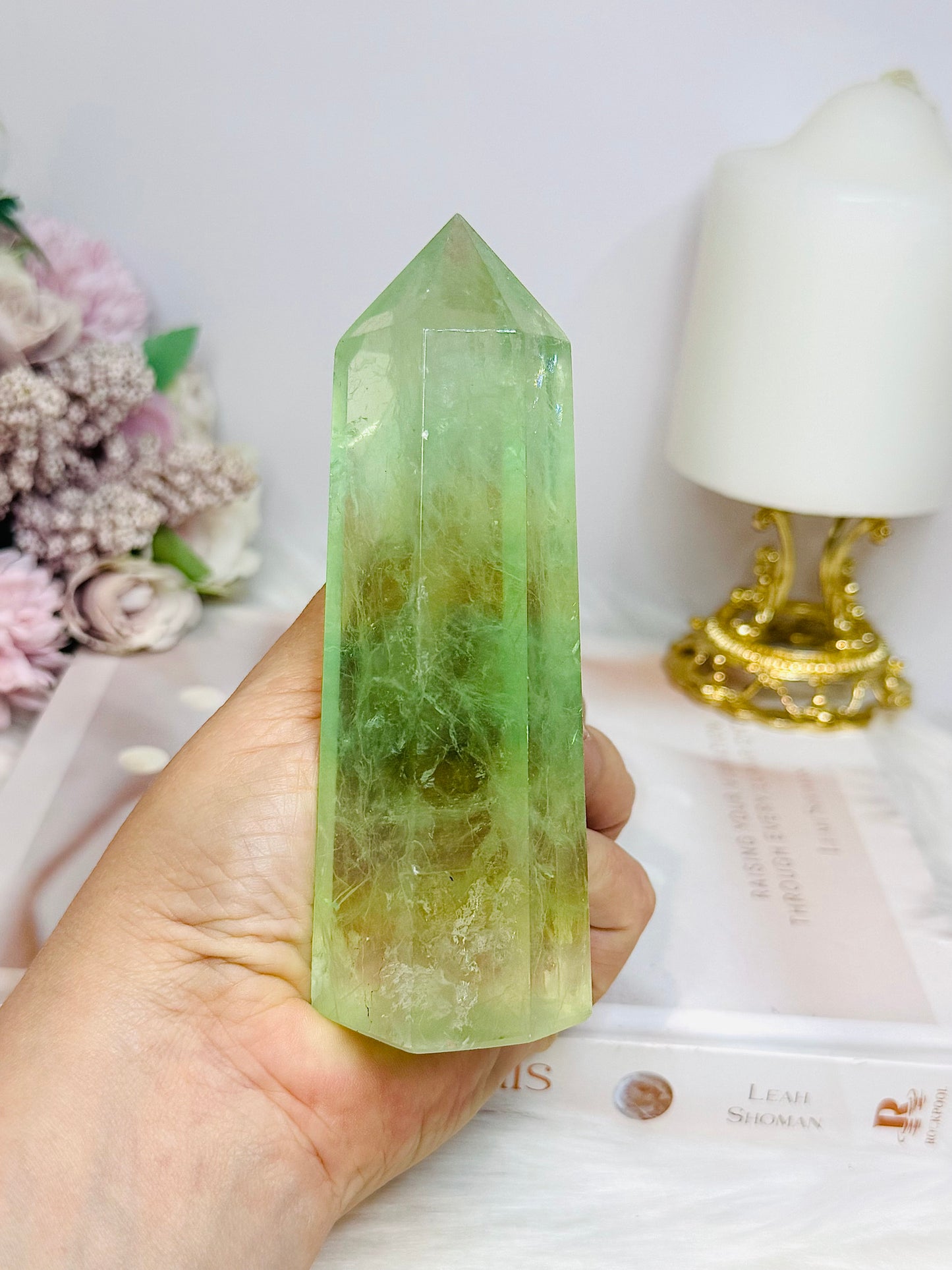 Green Fluorite Tower 12.5cm