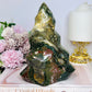 Huge Ocean Jasper Carved Flame | Freeform 17cm 1.14KG