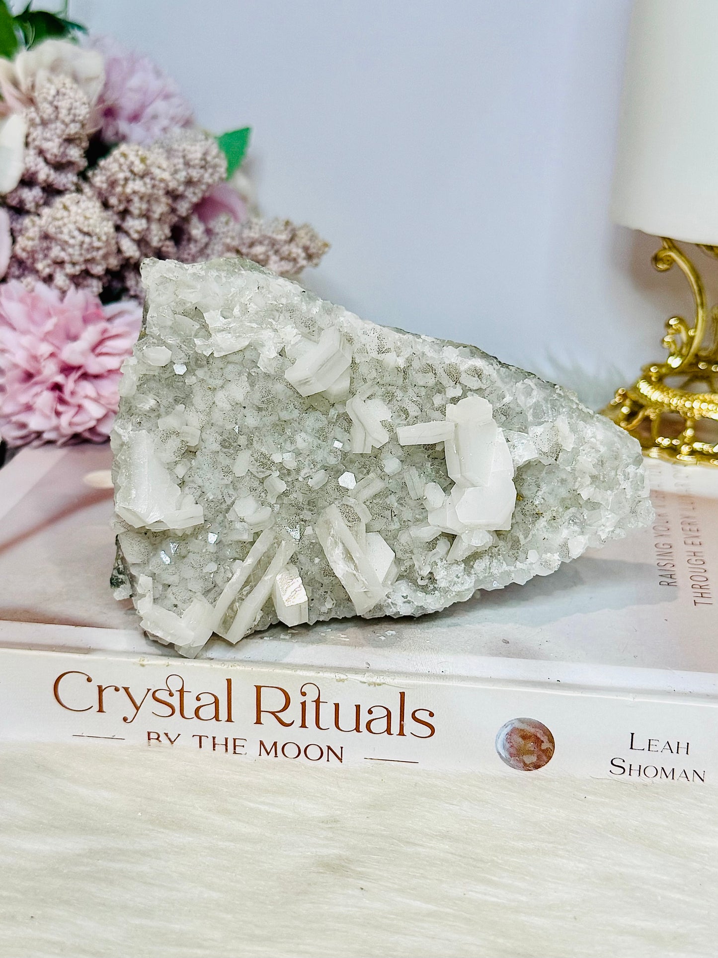 White Sandwich Calcite Specimen | Slab 11cm