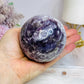 Large Pegmatite | Unicorn Stone (Lepidolite, Pink Tourmaline, Smoky Quartz & Cleavelandite) Sphere on Stand 600g